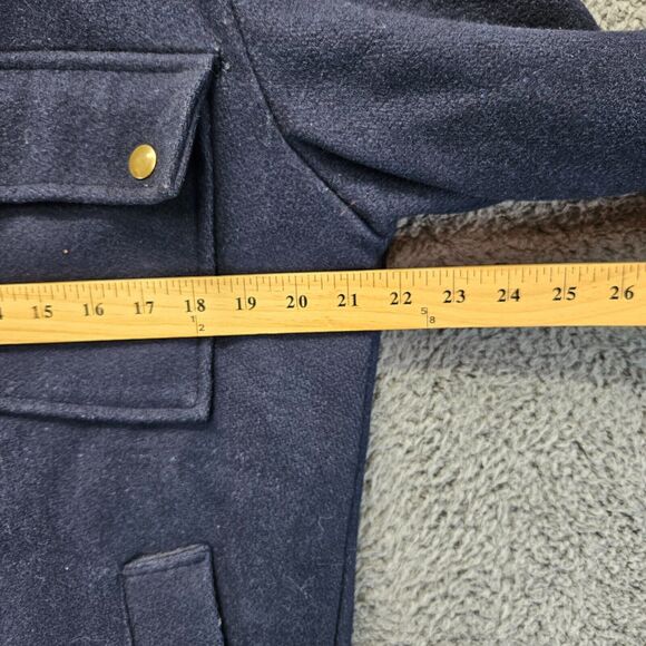 Sir Jac Jacket Men Size 38 Blue Hooded Full Zip Plaid Lined - Picture 4 of 14